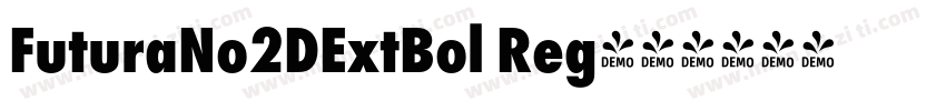 FuturaNo2DExtBol Reg字体转换